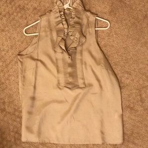 Gorgeous ruffle silk blouse J Crew